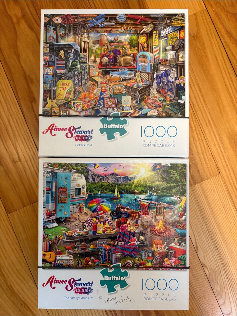 Aimee Stewart Puzzle 1000 Piece Picker’s Haul & Bonus: The Family Campsite (-1)